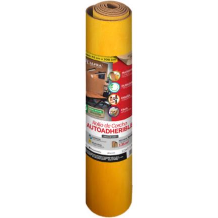 Rollo de Corcho Alfra Adherible 45x300cm