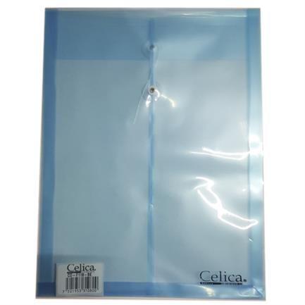 Sobre p/documentos Celica t/carta c/hilo azul C/12 piezas