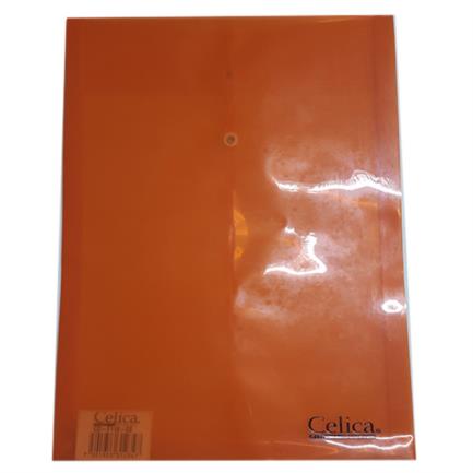 Sobre p/documentos Celica t/carta c/hilo naranja C/12 piezas