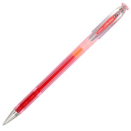 Bolígrafo Zebra J-Roller Le Punto Fino 0.5mm Tinta Gel Color Rojo C/12 PZAS
