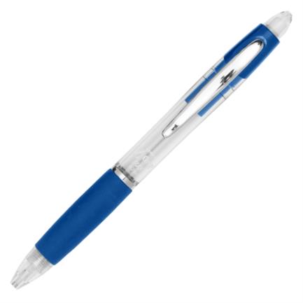 Lapicero Zebra Z-Grip Max Retráctil Punto 0.7mm Color Azul C/12 Pzas