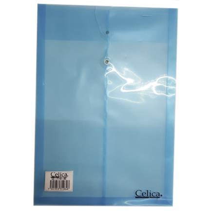 Sobre p/documentos Celica t/oficio c/hilo azul C/12 piezas