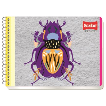 Cuaderno Italiano Espiral Scribe Mega C5 Cuadro Chico 100 hojas
