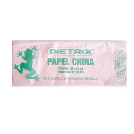 Papel de china Dietrix 50 X 70 cms rosa pastel paquete con 25 hojas