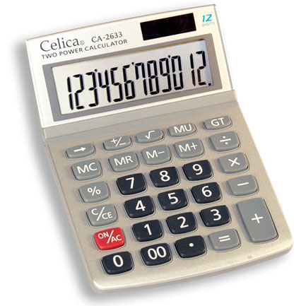 Calculadora Celica CA-2633 semi-escrit 12 digitos dual