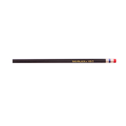 Lápiz Baco Bacoblack Grafito HB-2 C/100 Pzas