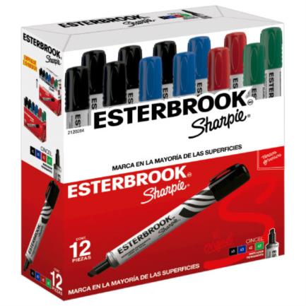Marcador Esterbrook Colores Surtidos C/12 Pzas
