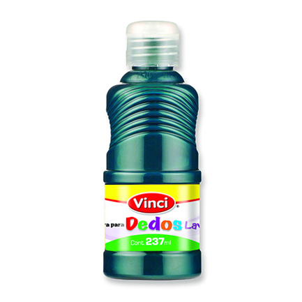 Pintura para dedos lavable vinci 237 ml azul turquesa