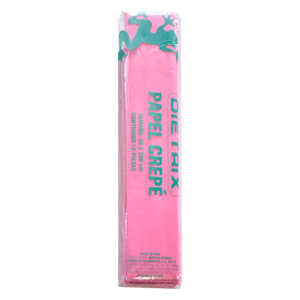 Papel Crepe Dietrix 50X200Cms Rosa Paquete Con 10 Hojas