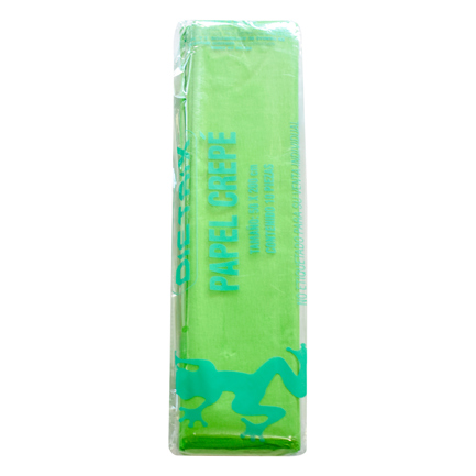 Papel Crepe Dietrix 50X200Cms Verde Limon Paquete Con 10 Hojas
