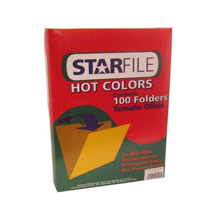 Folders Mapasa hot colors verde oficio caja C/100