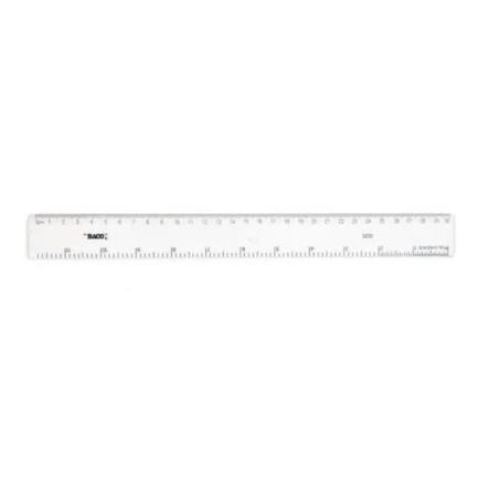 Regla Baco R-2050 Plástico 50cm S/Bisel
