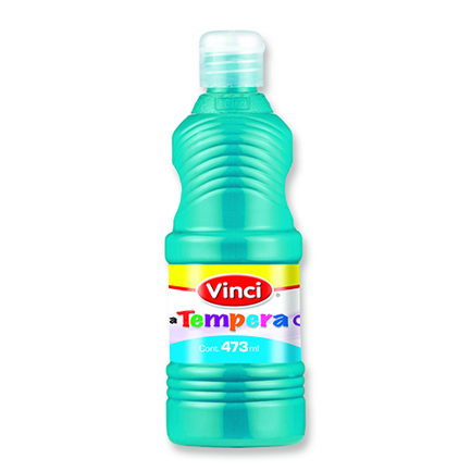 Pintura tempera vinci 473 ml azul turquesa