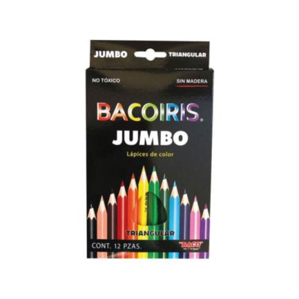 Colores bacoiris triangulares jumbo caja C/12