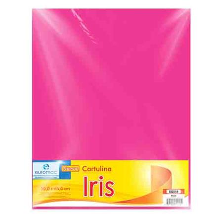 Cartulina Euromac iris rosa 50X65CM C/10