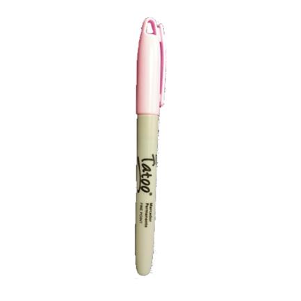 Marcador perm tatoo p/fino rosa caja C/6