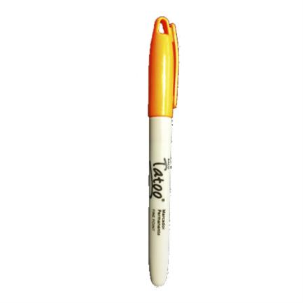 Marcador perm tatoo p/fino naranja caja C/6