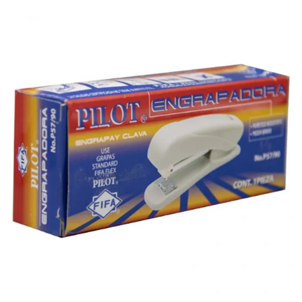 Engrapadora Pilot P-57 Economica Plastico Media Tira Alto Re
