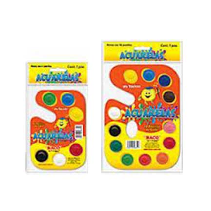 Acuarela Baco Paleta Carton C/6 Colores