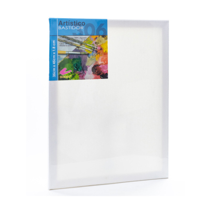 Bastidor Artístico T-306 Rodin de 35x45cm Algodón Blanco para Oleo o Acrílico