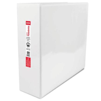 Carpeta Acco Brillante 3" Aro "o" Tamaño Carta Color Blanco