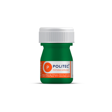 Pintura Acrilica Politec Verde Claro 20 ml No 312 caja c/12 piezas
