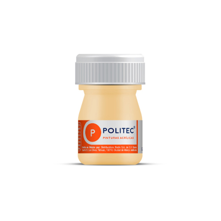 Pintura Acrilica Politec Crema 20 ml No 320 caja c/12 piezas