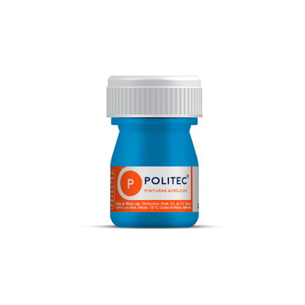 Pintura Acrilica Politec Celeste 20 ml No313 caja c/12 piezas