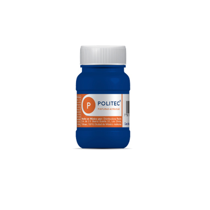 Pintura Acrilica Politec Azul Pastel 20 ml No 316 caja c/12 piezas