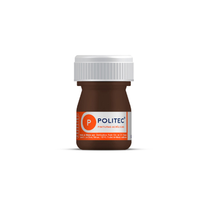 Pintura Acrilica Politec Sombra Cafe 20 ml No 304 caja c/12 piezas