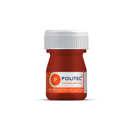 Pintura Acrilica Politec Carmin 20 ml No 319 caja c/12 piezas