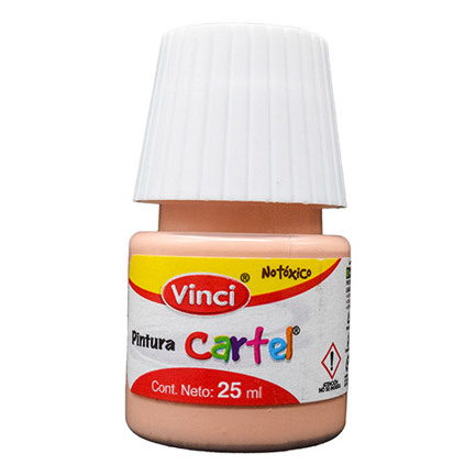 Pintura Cartel Vinci 25 ml Rojo Carne Imitación #67B Caja c/10 piezas