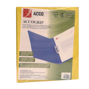 CARPETA ACCO GRIP T3 SH-964 CARTA AMARILLO C/4