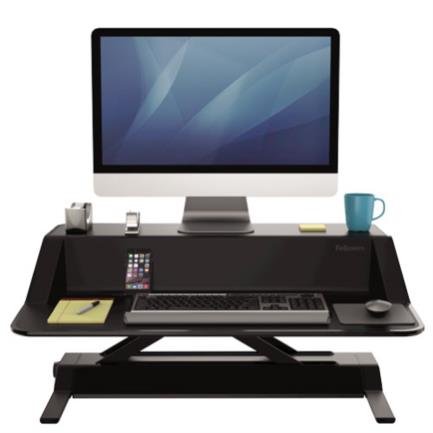 Estación de Trabajo Fellowes Lotus Sit-Stand Color Negro
