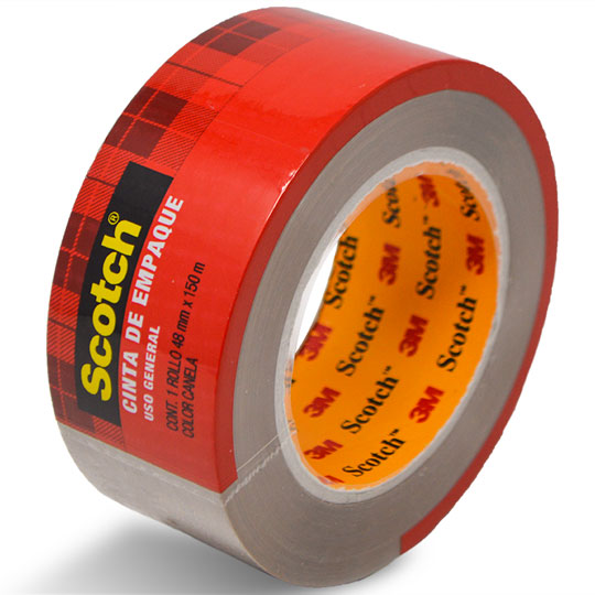 Cinta de empaque Mod. 301c canela Scotch3M 48x50 1 pieza