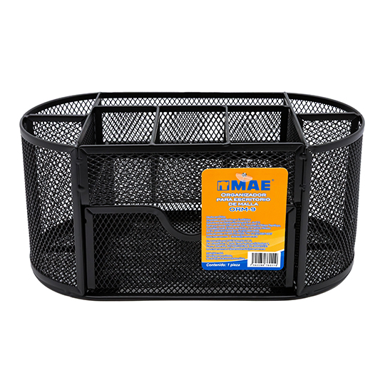 Organizador de grande de malla metalica color negro