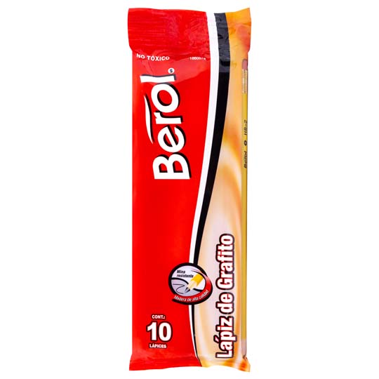 Lápiz hexagonal Berol no 2 10 piezas.