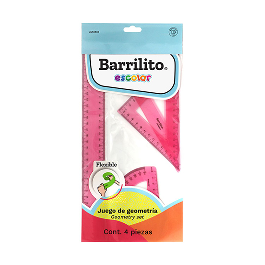 Juego de Geometría BARRILITO Flexible 1 blister