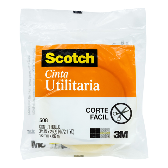 Cinta Utilitaria Mod. 508 Scotch 3M 18x66 Bolsa con 1 Pieza
