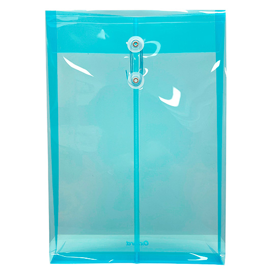 Sobre porta documentos vertical Oxford oficio color azul 1 pieza