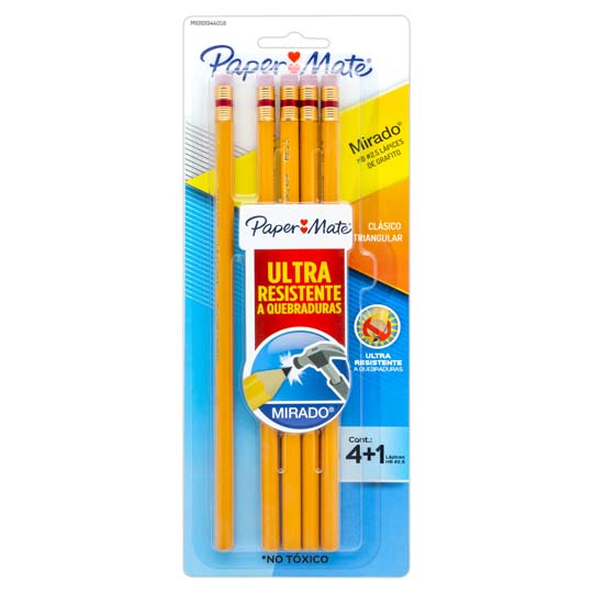 Lápiz Mirado no 2.5 triangular tarjeta con 4 piezas