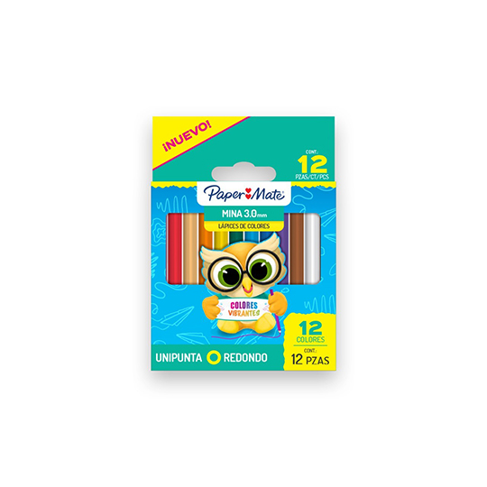 Colores Cortos Paper Mate Caja Con 12 Co