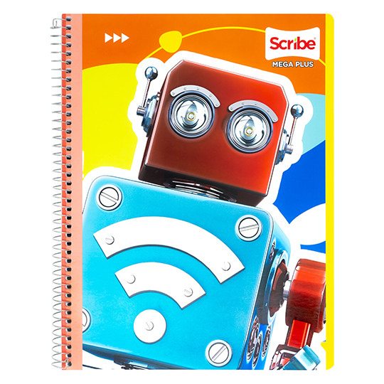 Cuaderno Scribe Profesional Mega Plus Cuadro Grande (7 Mm), con 100 Hojas