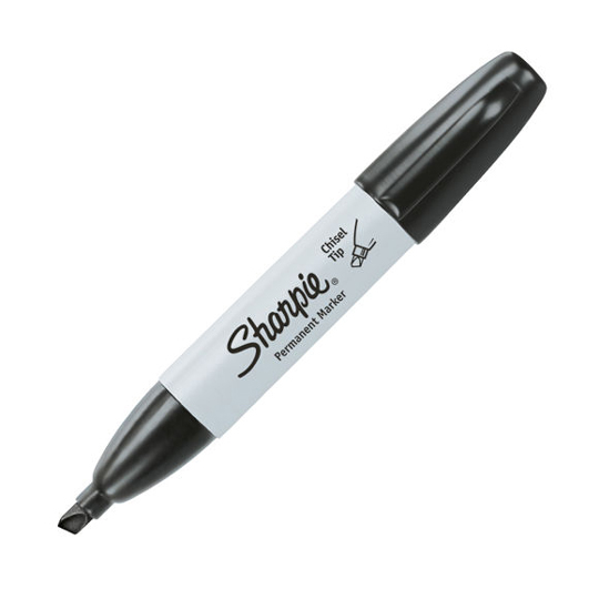 Marcador permanente Sharpie chisel negro1 pieza