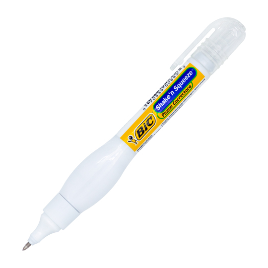 Corrector Líquido en Pluma Bic Shake & Squeeze 8 Ml 1 Pieza