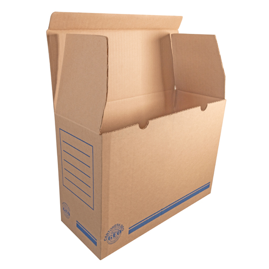 CAJA TIPO GALLETERA (ARCHIVADORA) MED. 38 X 15.5 X 27 CM, 29ECT, KRAFT