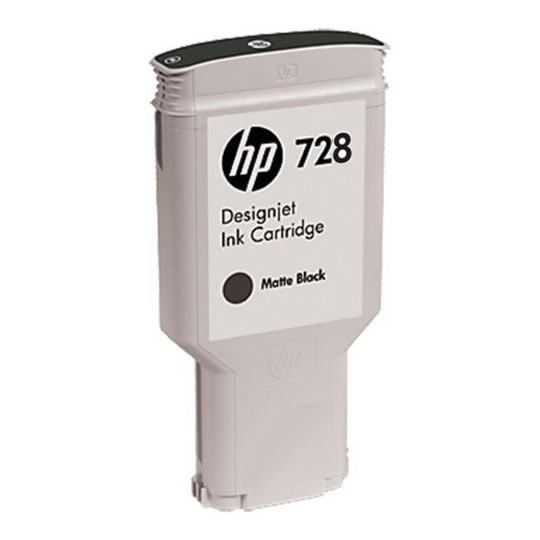 HP 728 300-ML Matte Black Designjet Ink Cartridge