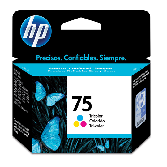 Cartucho de tinta tricolor HP 75.