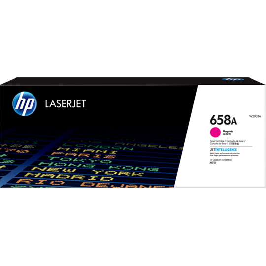HP 658A magenta laserjet toner cartridge