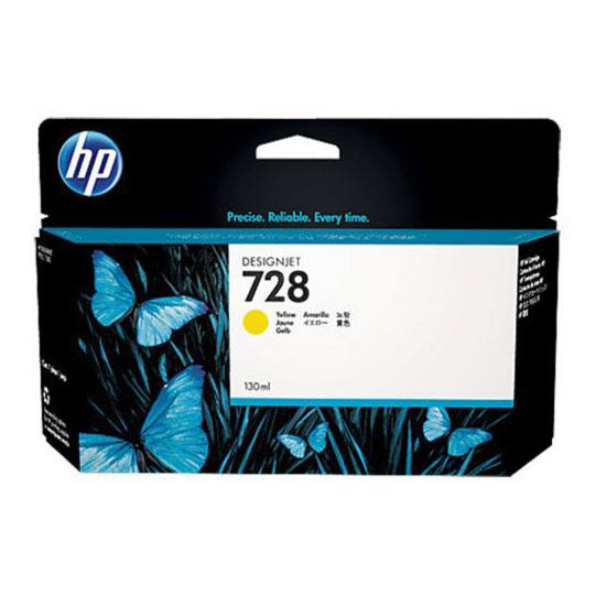 HP 728 130-ML YELLOW DESIGNJET INK CARTRIDGE